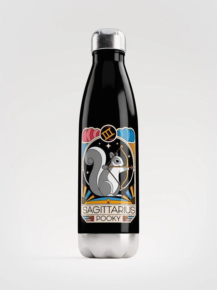 Sagittarius Squirrel Stainless Steel Water Bottle product image (1)