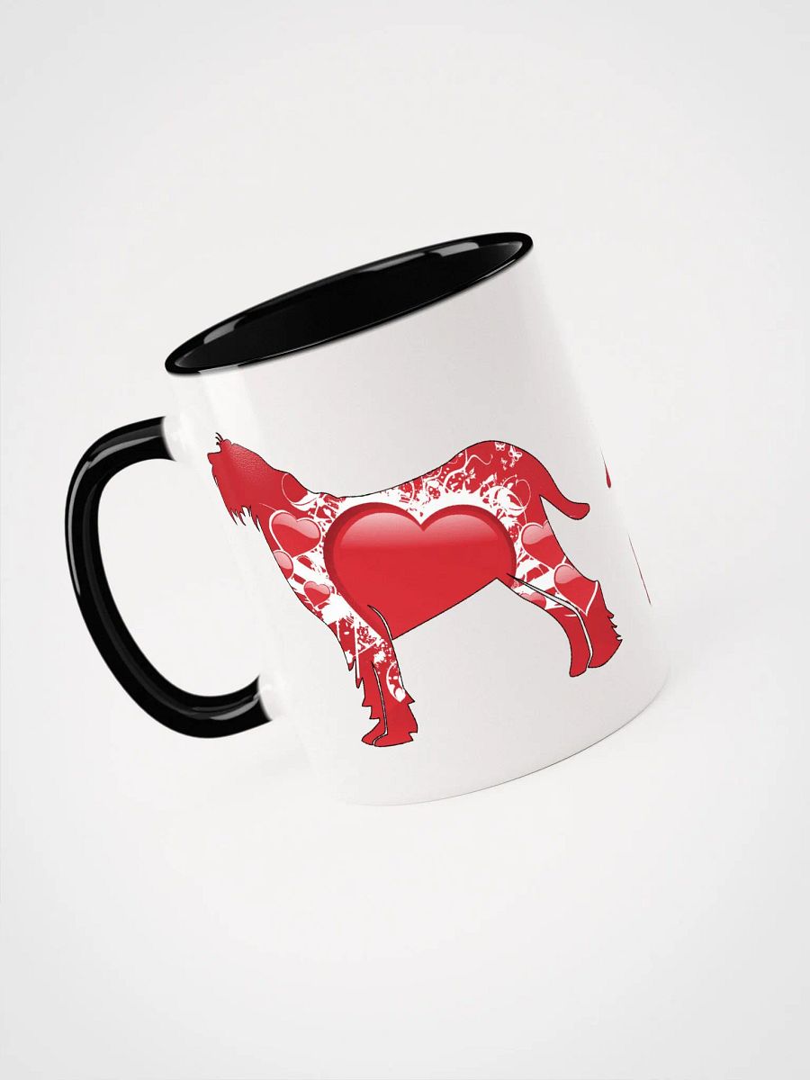 Spinone Italiano filled with big red hearts mug product image (24)