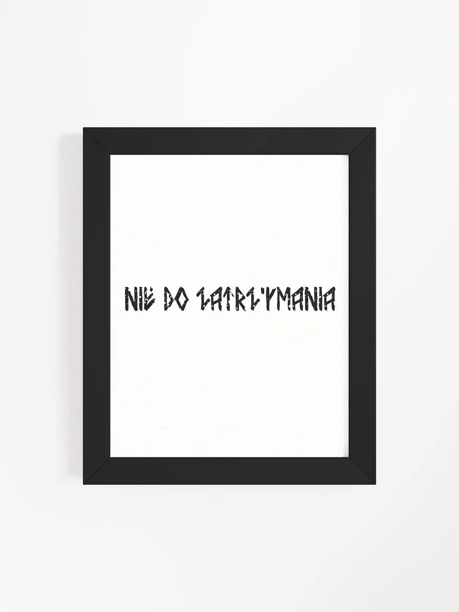 MATOWY PLAKAT W RAMCE 
