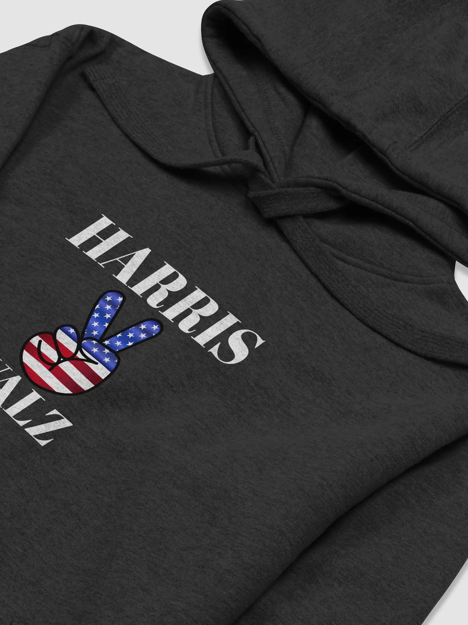 Harris Victory Peace Sign Walz Hoodie product image (23)