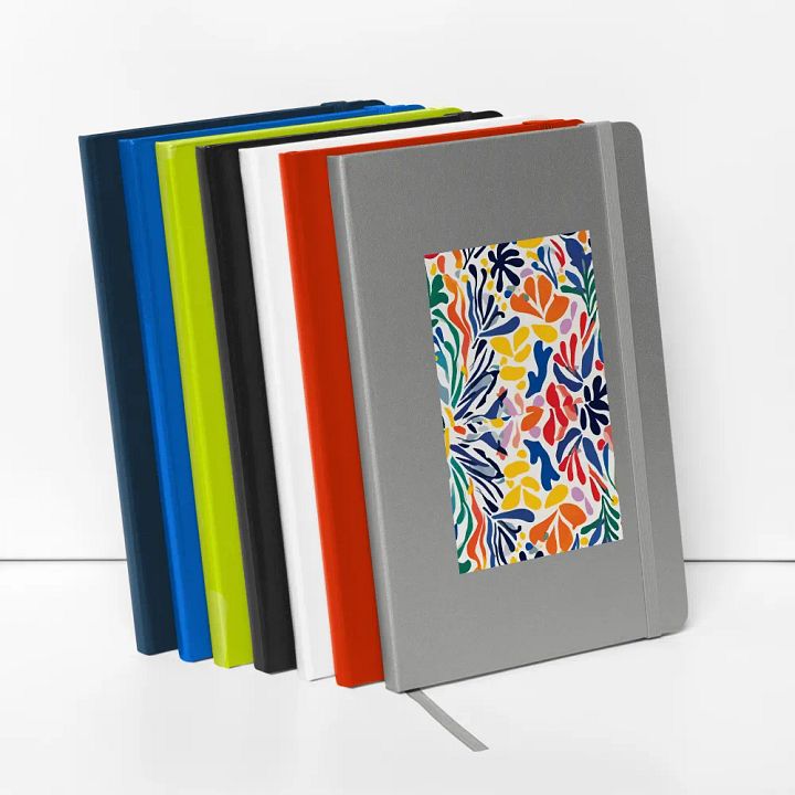 Vibrant Leafy matisse Hardcover Journal Lily Circuitry Hardcover Journal for arty mom or lady son daughter product image (2)