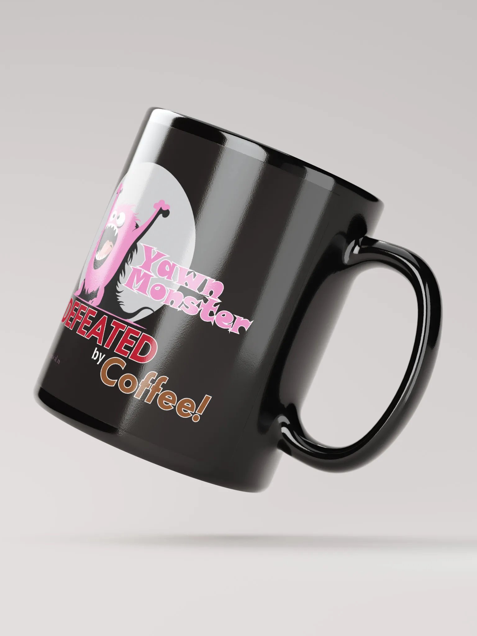 Pink Yawn Monster Coffee Cup product image (3)