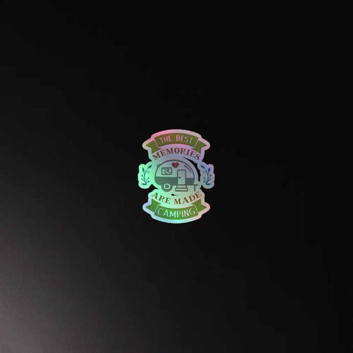 Best Memories Camping Holographic Sticker Sheet product image (4)