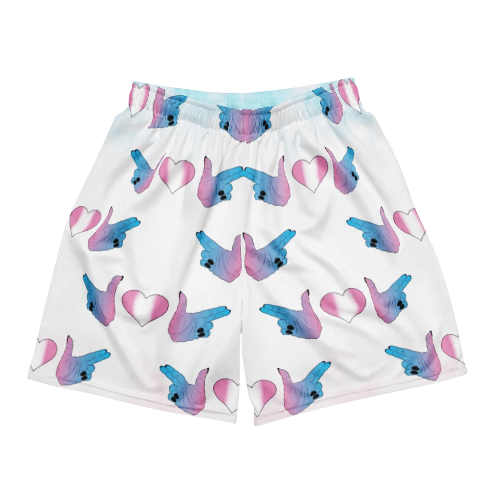 Finger Guns (trans flag) Mesh Shorts product image (2)