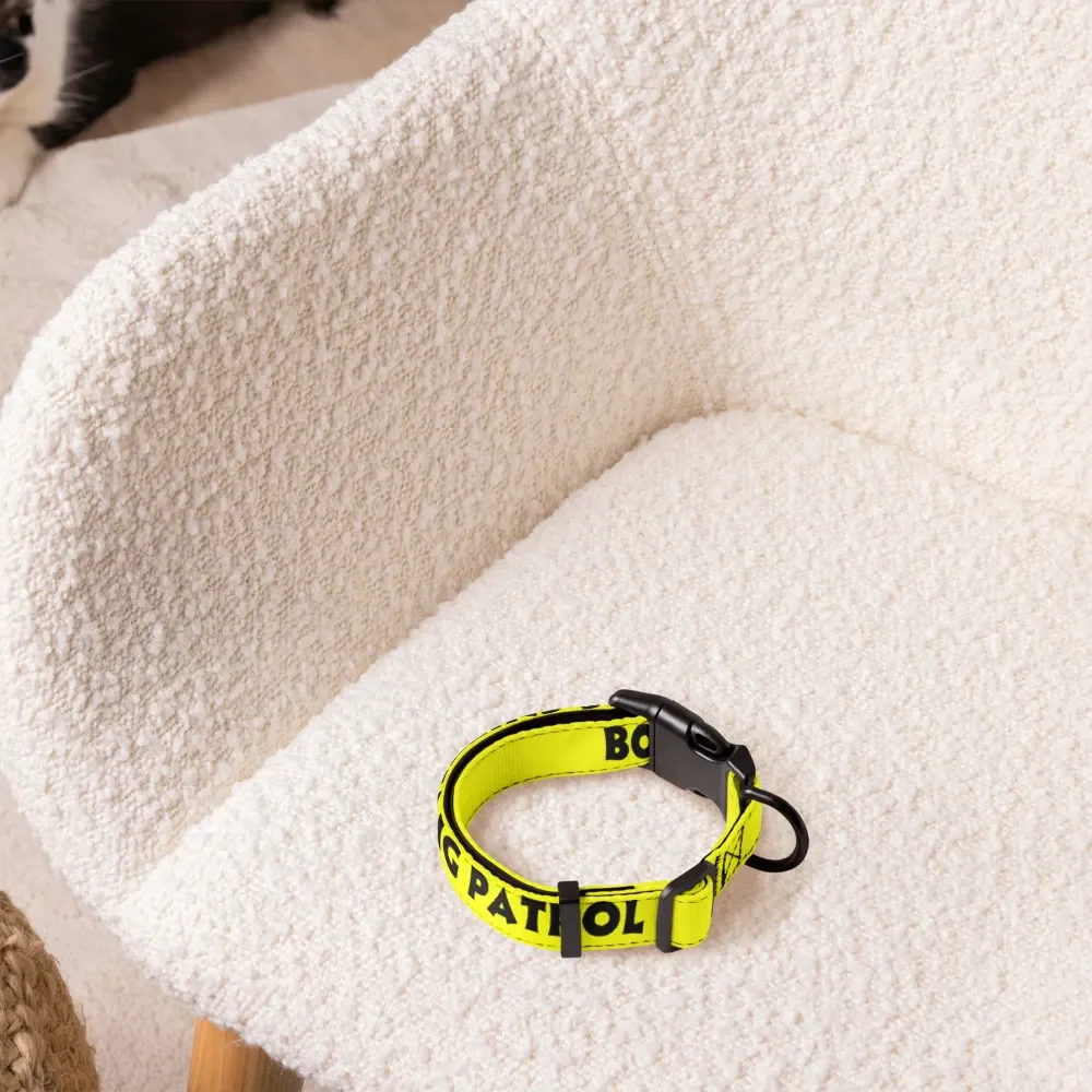 Pet Collar with Heartfelt Words 💛⚫️ Bob's Sniffing Patrol product image (3)