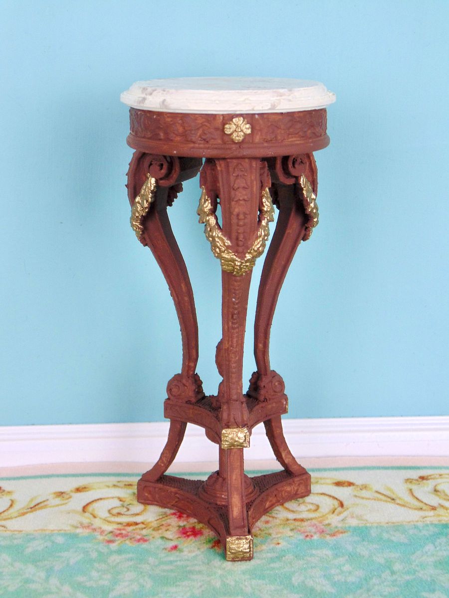 1:6 scale plant stand for 12” fashion dolls WALNUT product image (2)