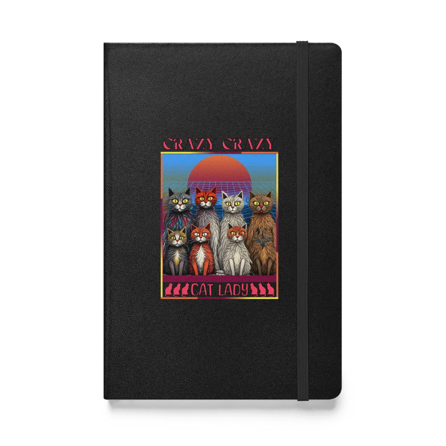 Crazy Crazy Cat Lady Hardcover Notebook product image (1)