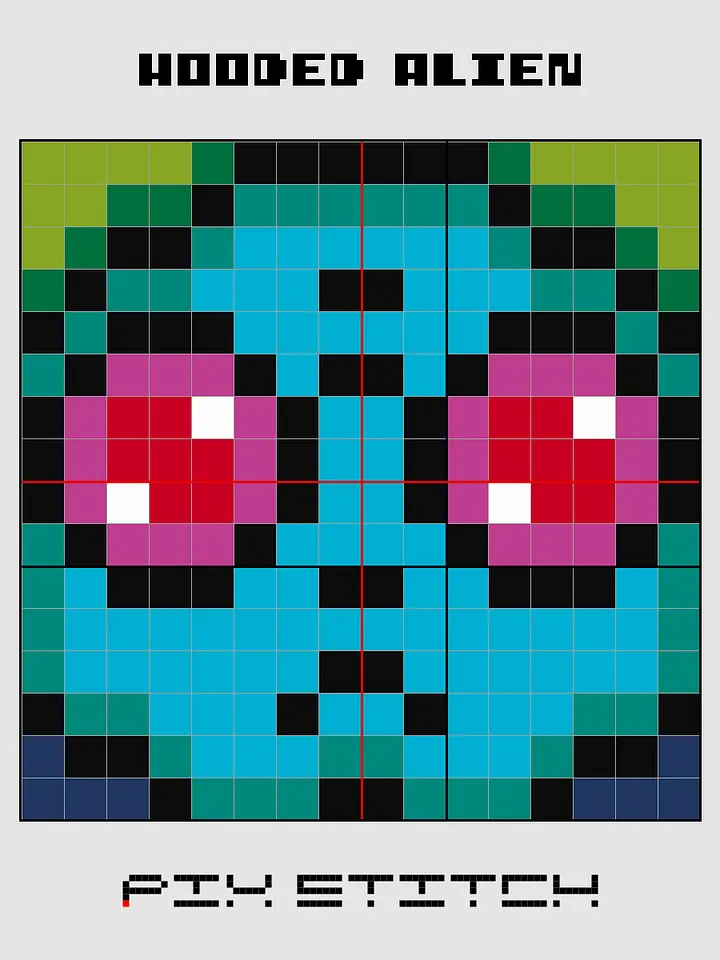 Hooded Alien Pixel Art product image (2)