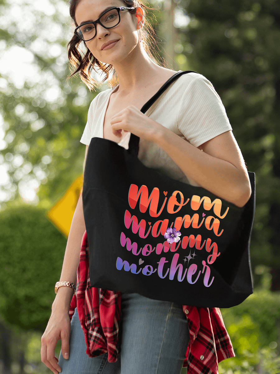 Mom, Mama, Mommy, Mothers Day Eco Tote Bag. product image (1)