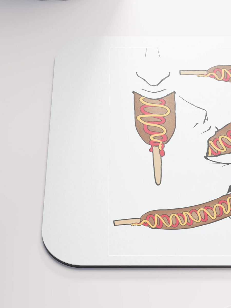 Eating Corn Dog Mouse Pad product image (6)
