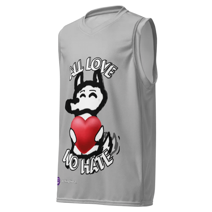 All Love No Hate Basketball Jersey product image (1)