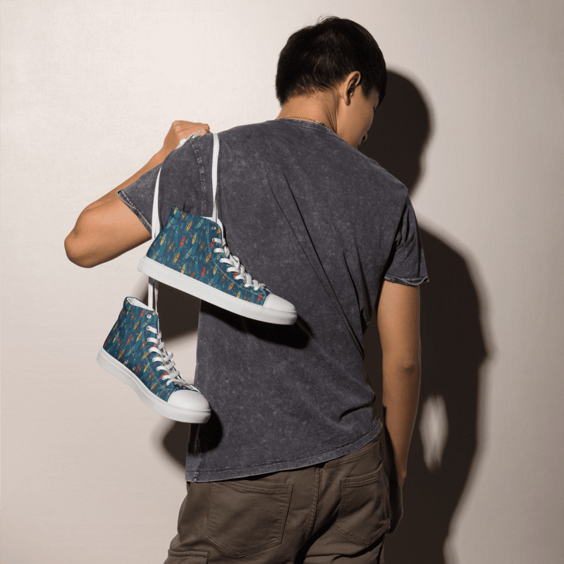 Paddling Peaks - Mens High Top Canvas Shoes product image (3)