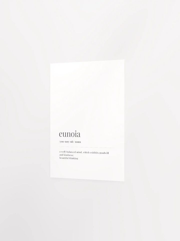 Eunoia Definition Poster Print product image (2)