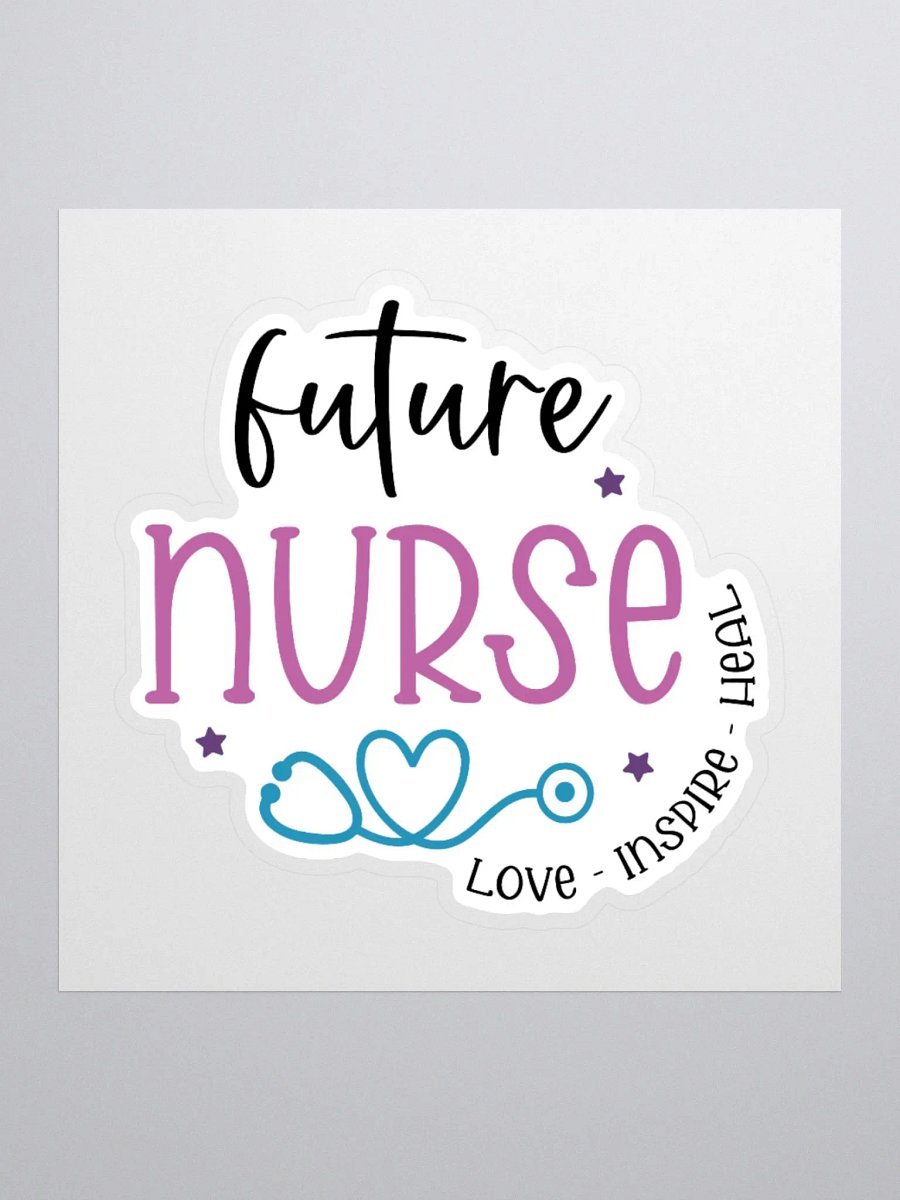 Future Nurse – Love, Inspire, Heal Sticker product image (1)