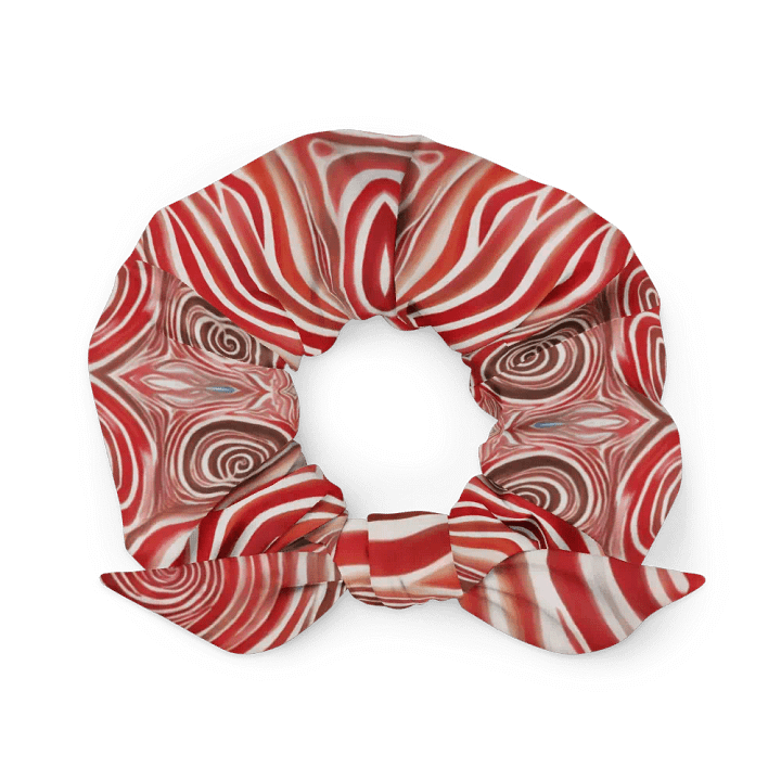 Funky Red Liquid Tie-Dye Explosion Scrunchie product image (2)