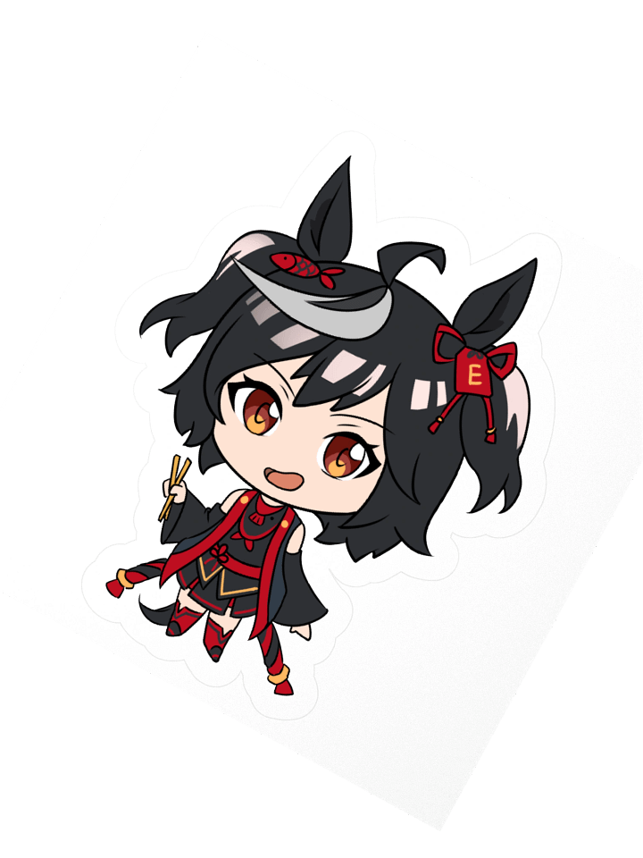 Kitasan Black x ChopsticksChan Sticker product image (2)