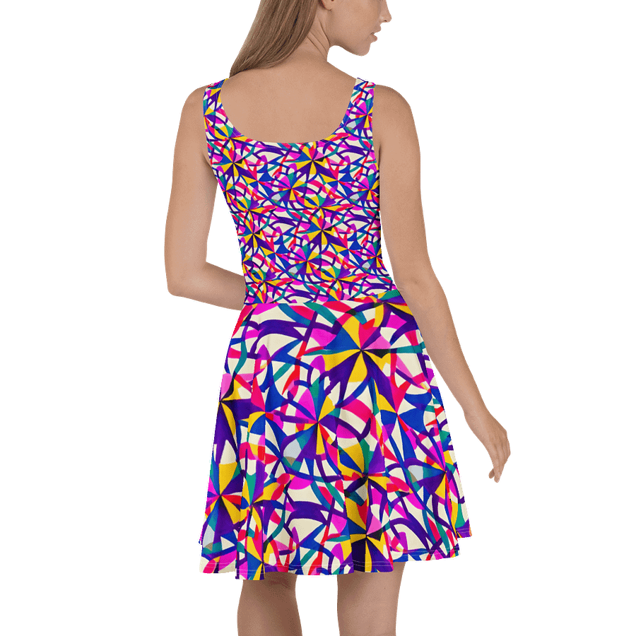 Rainbow Shapes Skater Dress product image (4)