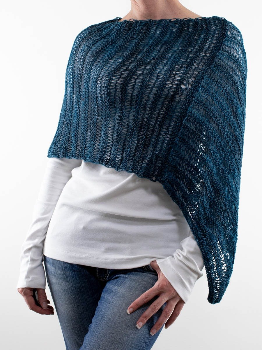 Lace Poncho Knitting Pattern - Morningtide product image (1)
