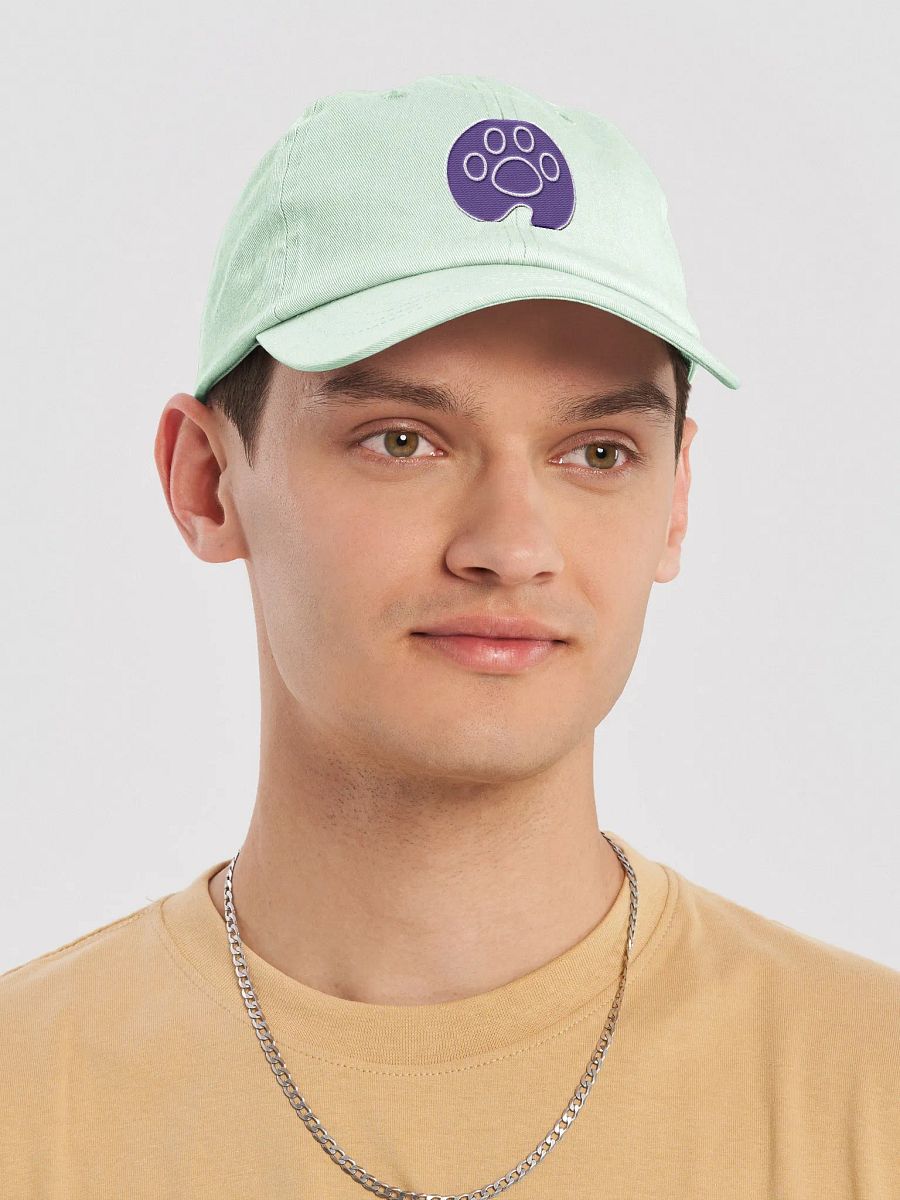 Squibble Design Paw Logo Embroidered Mint Cap product image (5)