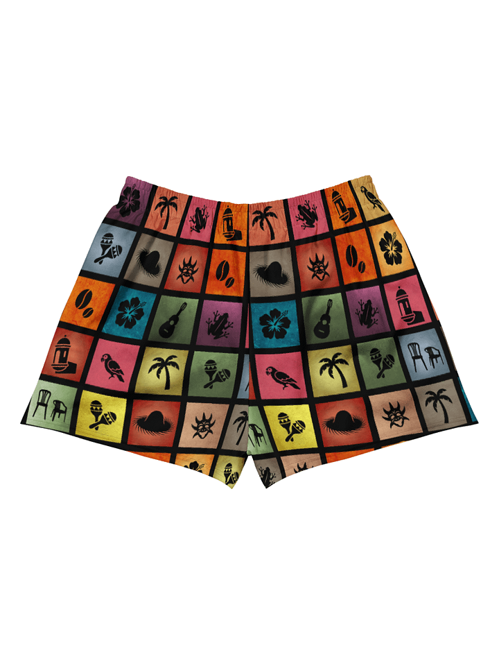 Puerto Rico Pride Unisex Athletic Shorts product image (2)