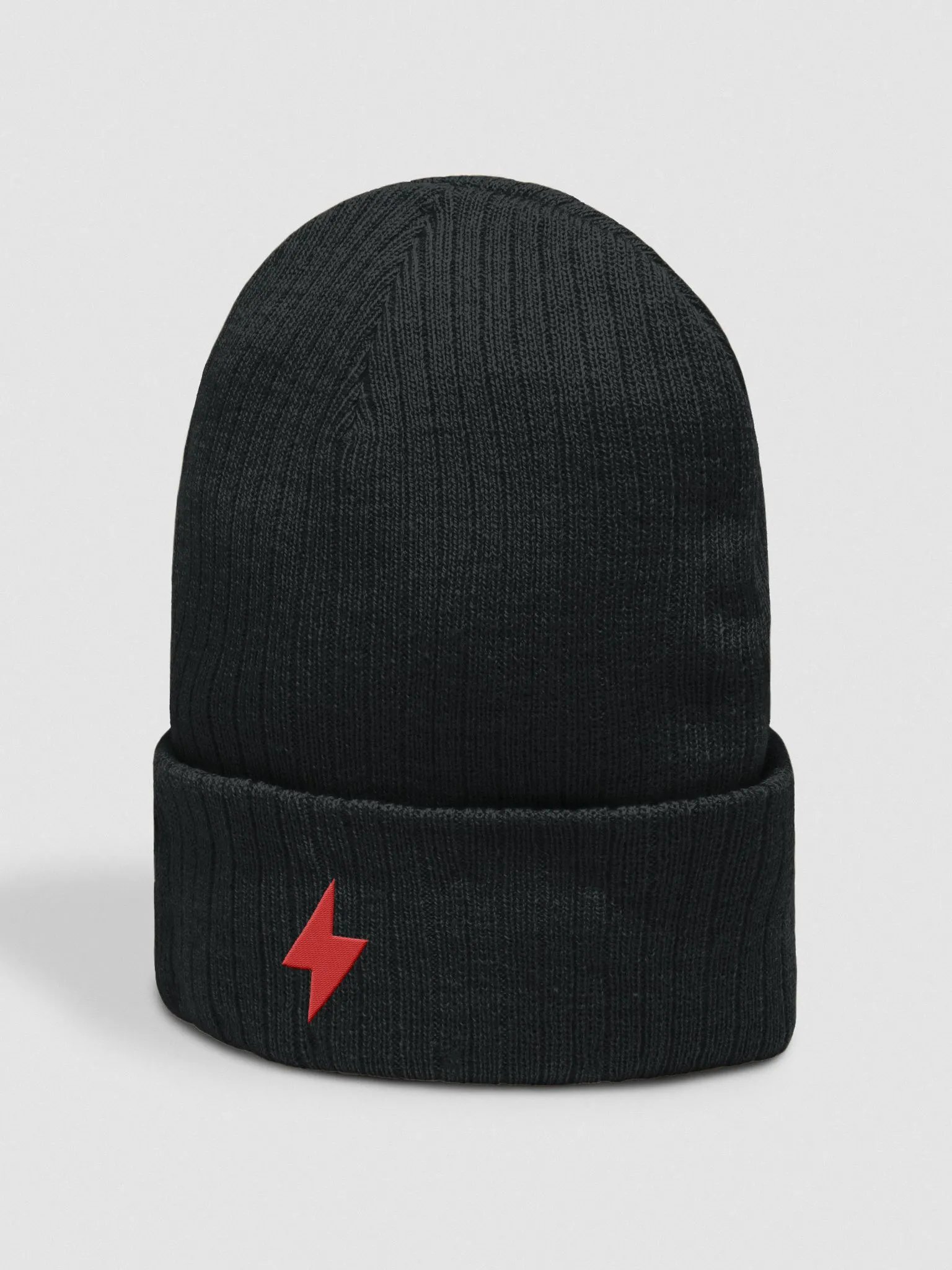 Red lightning bolt SpidaRat Beanie fully Knitted product image (2)