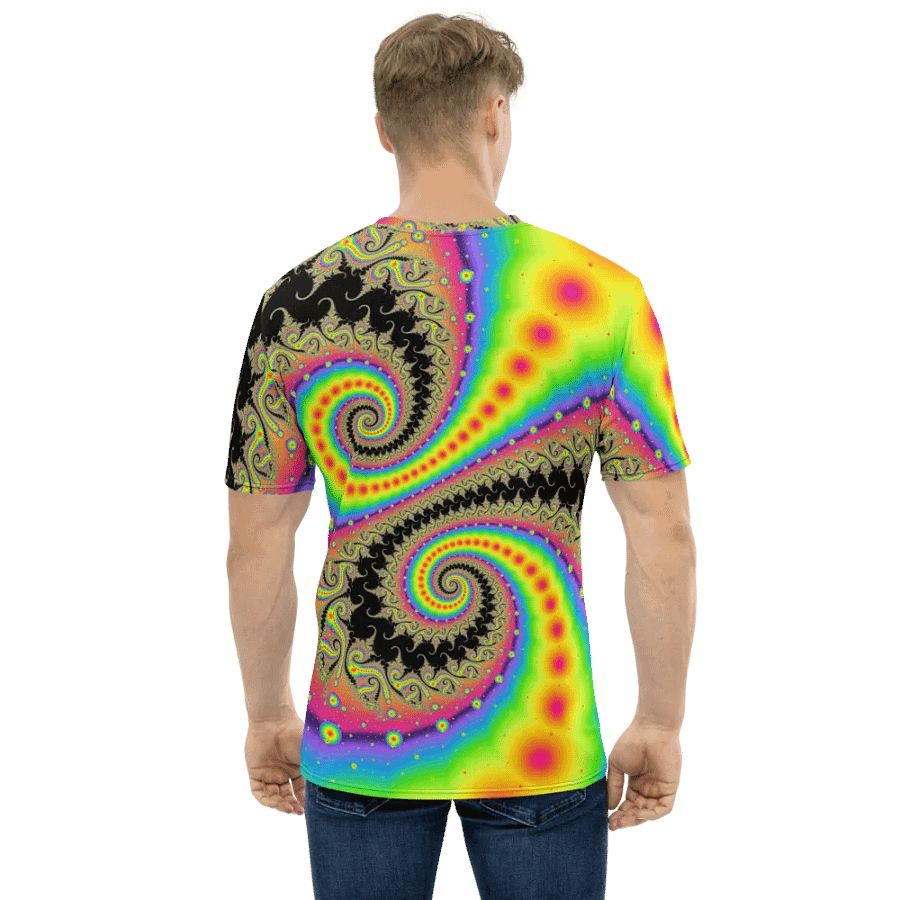 Fractal men's T-shirt - Pink Lemonade and Candy Twists product image (8)