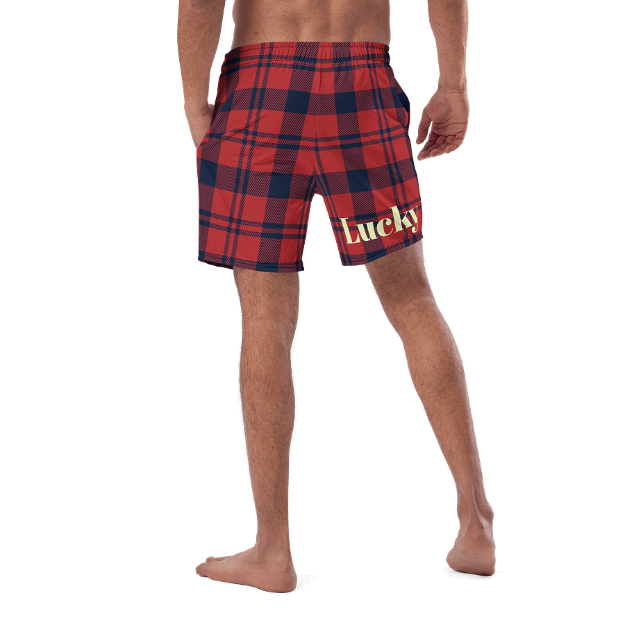 Buffalo Plaid Paradise Swim Trunks product image (5)