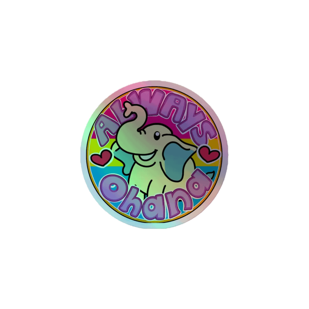 AlwaysxOhana Logo Holo Sticker product image (1)