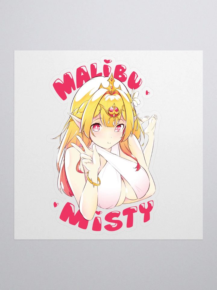3x3 Malibu Misty Kiss Cut Stickers product image (1)