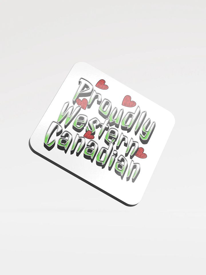 Proudly Western Canadian Pride Coaster product image (2)