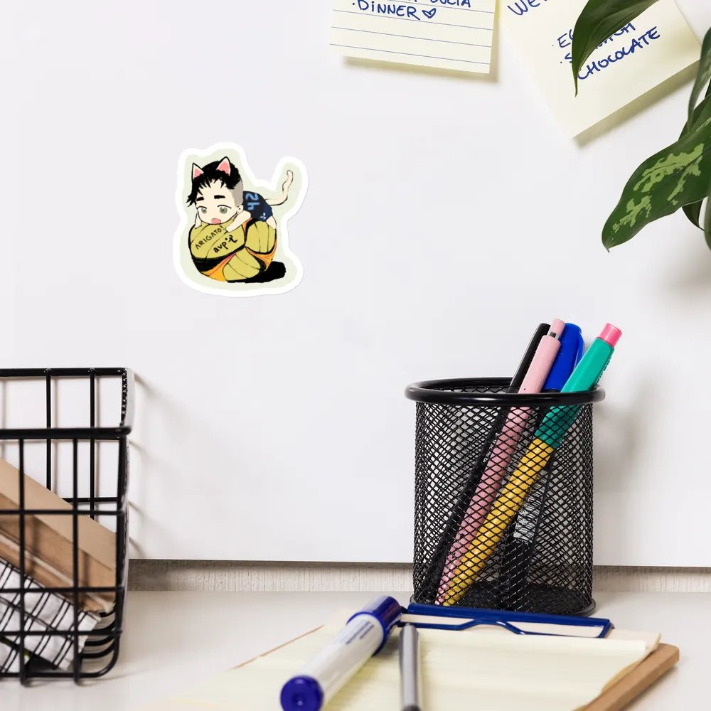 Arigato Neko Volleyball Magnet product image (12)