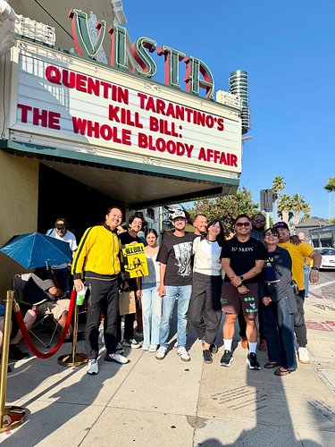 Silver Screen Club pulled up to Kill Bill: The Whole Bloody Affair at the famous @vistatheaterhollywood. Which volume do you ...