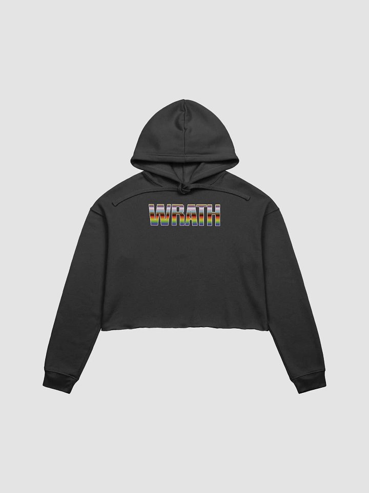 WRATH 2023 stripe fleece crop hoodie product image (2)