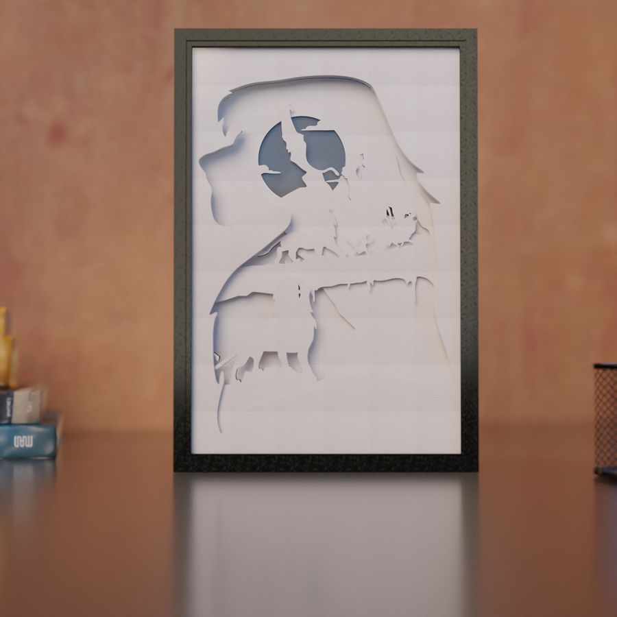 Lion King Lightbox template - PDF PNG SVG DXF + Video product image (4)