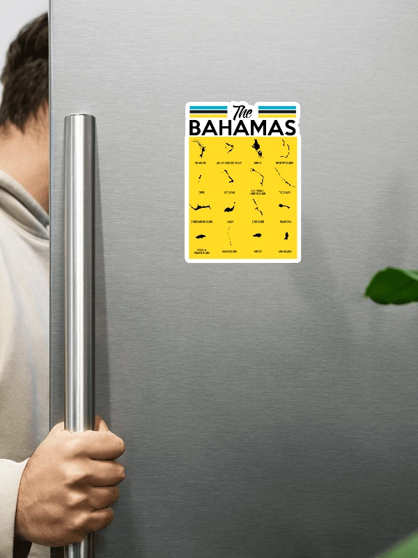 Bahamas Magnet : Bahamas Map product image (1)