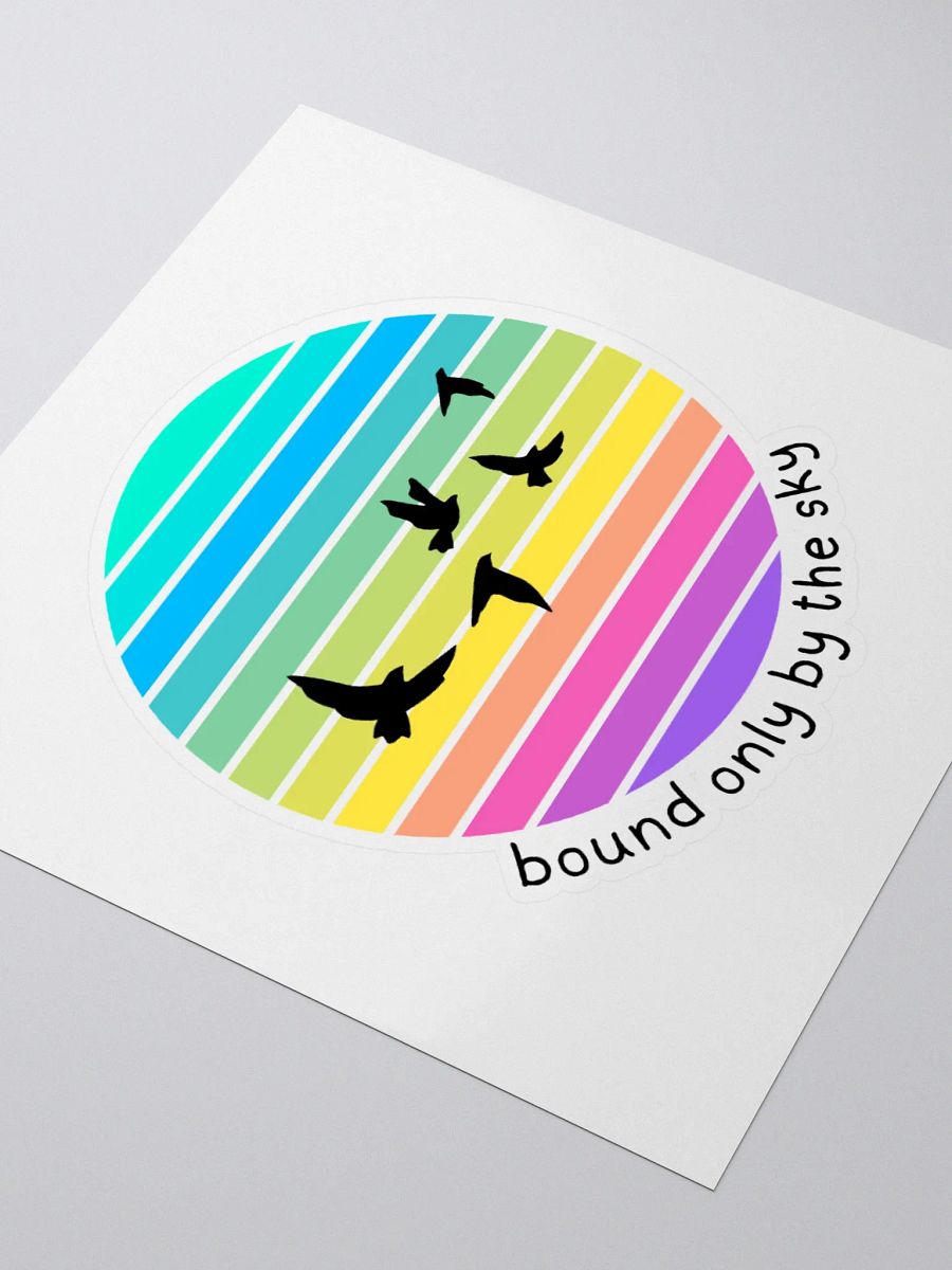 Bound Only By The Sky Bird Graphic Kiss Cut Stickers product image (9)