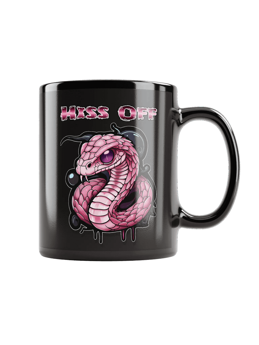 Hiss Off Black Ceramic Mug - With Words product image (1)