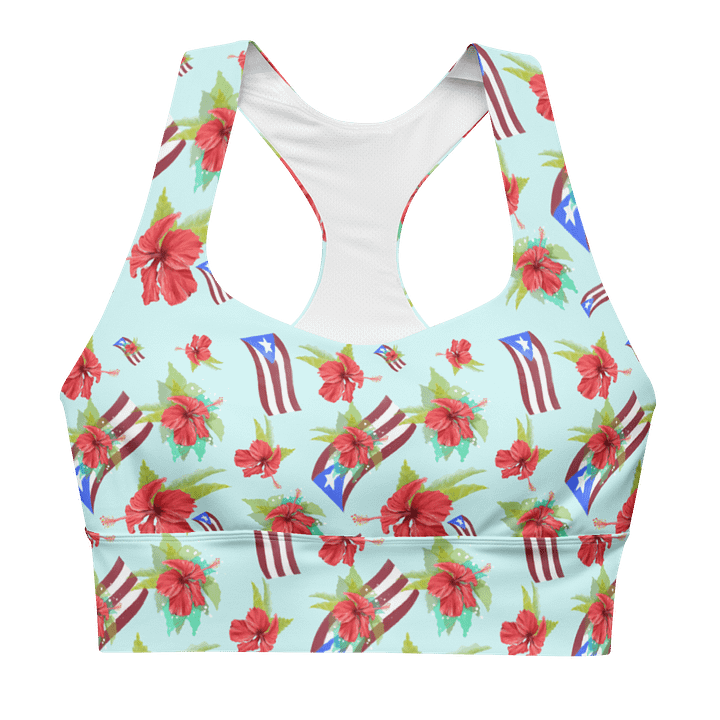 Puerto Rican Pride All-Over Print Sports Bra product image (2)