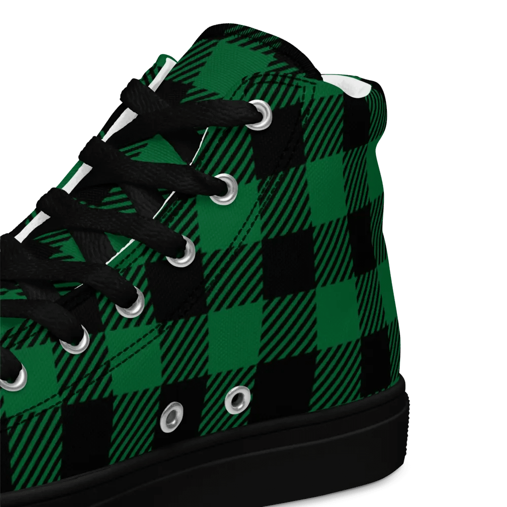 Mens Green Plaid Shoes product image (10)