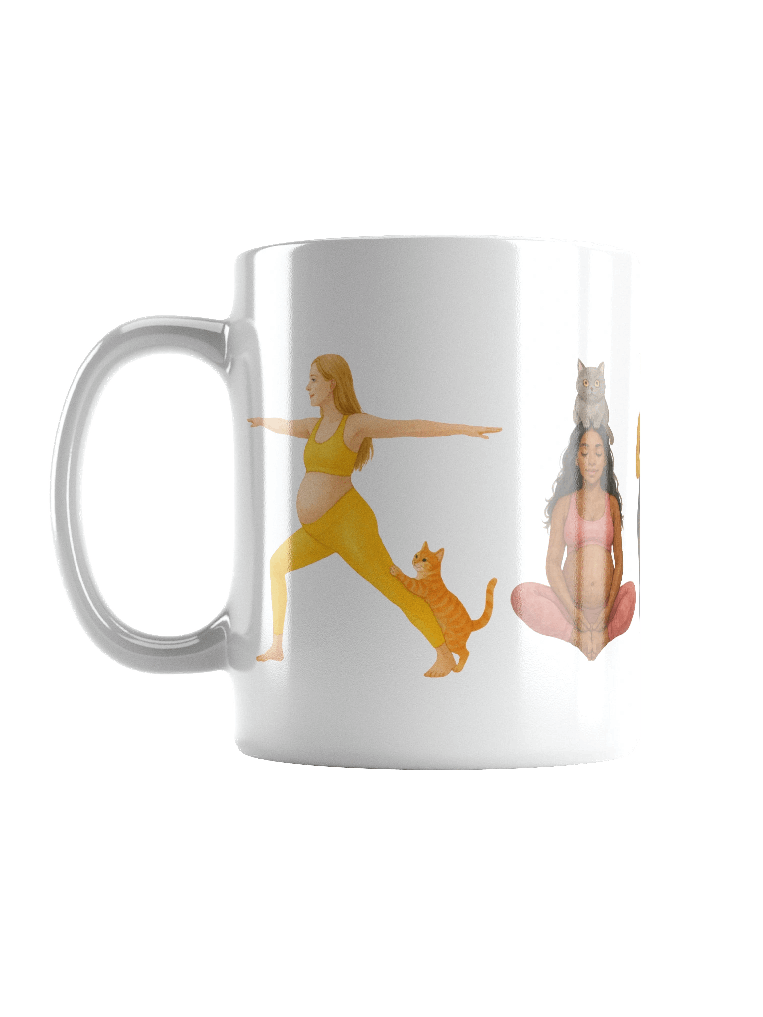 Prenatal Yoga with Cats Mug product image (1)