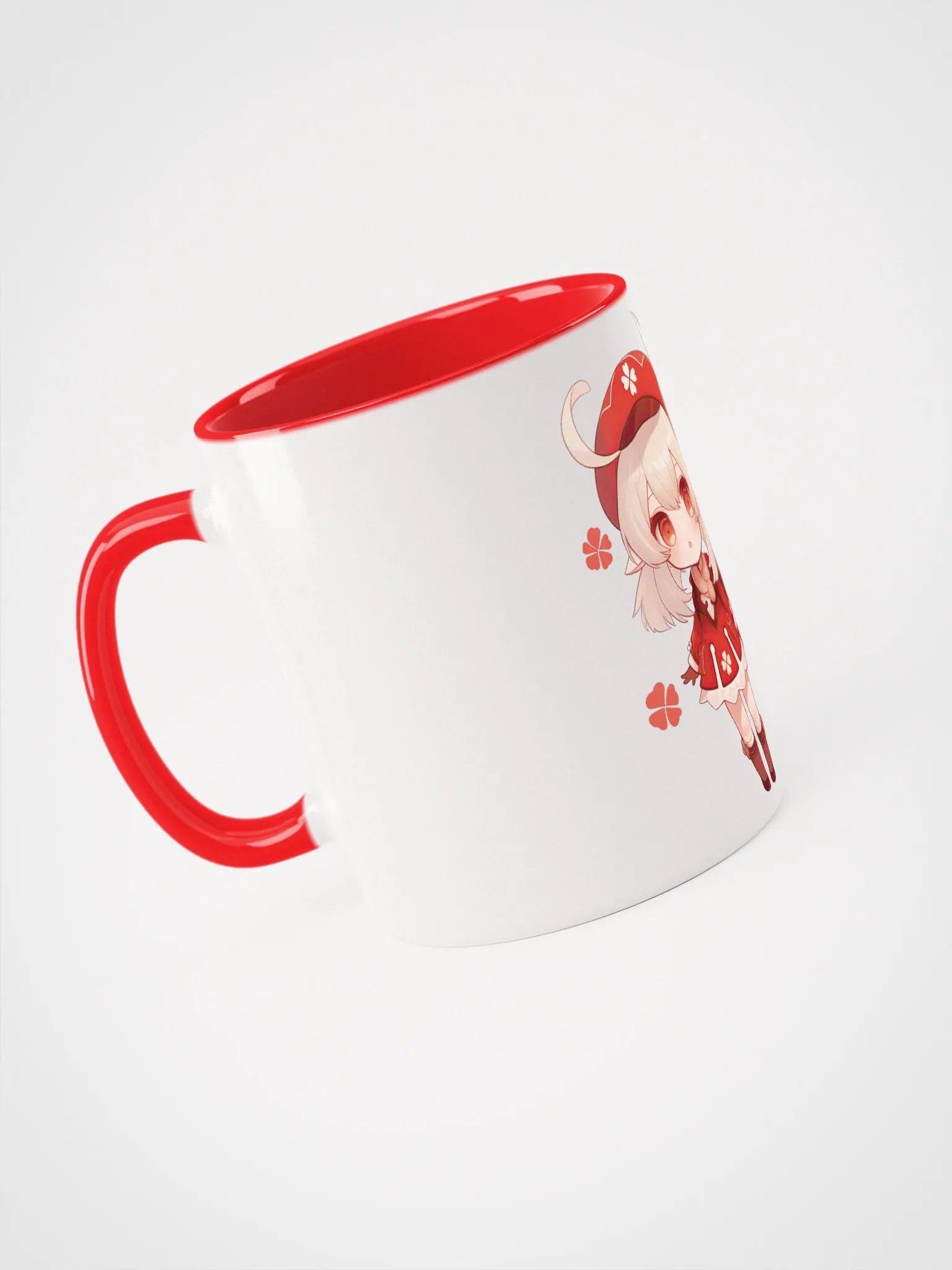 Klee Genshin Impact Ceramic Mug – Red Handle & Interior product image (4)