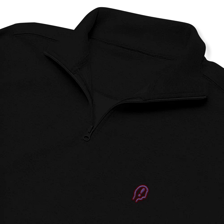 EXCLAIMING MENTALLY (grape design) embroidered quarter zip product image (1)