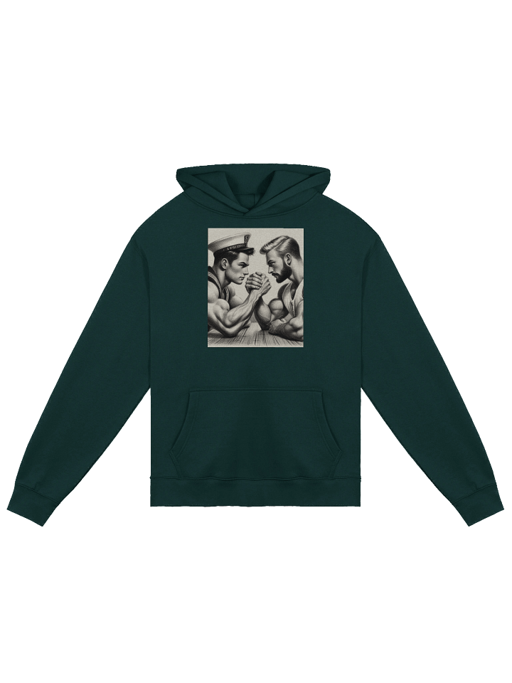 Up Close and Personal: Sailors – Tom of Finland Tribute Gay Pride Graphic Design Premium Over-sized Hoodie. product image (1)