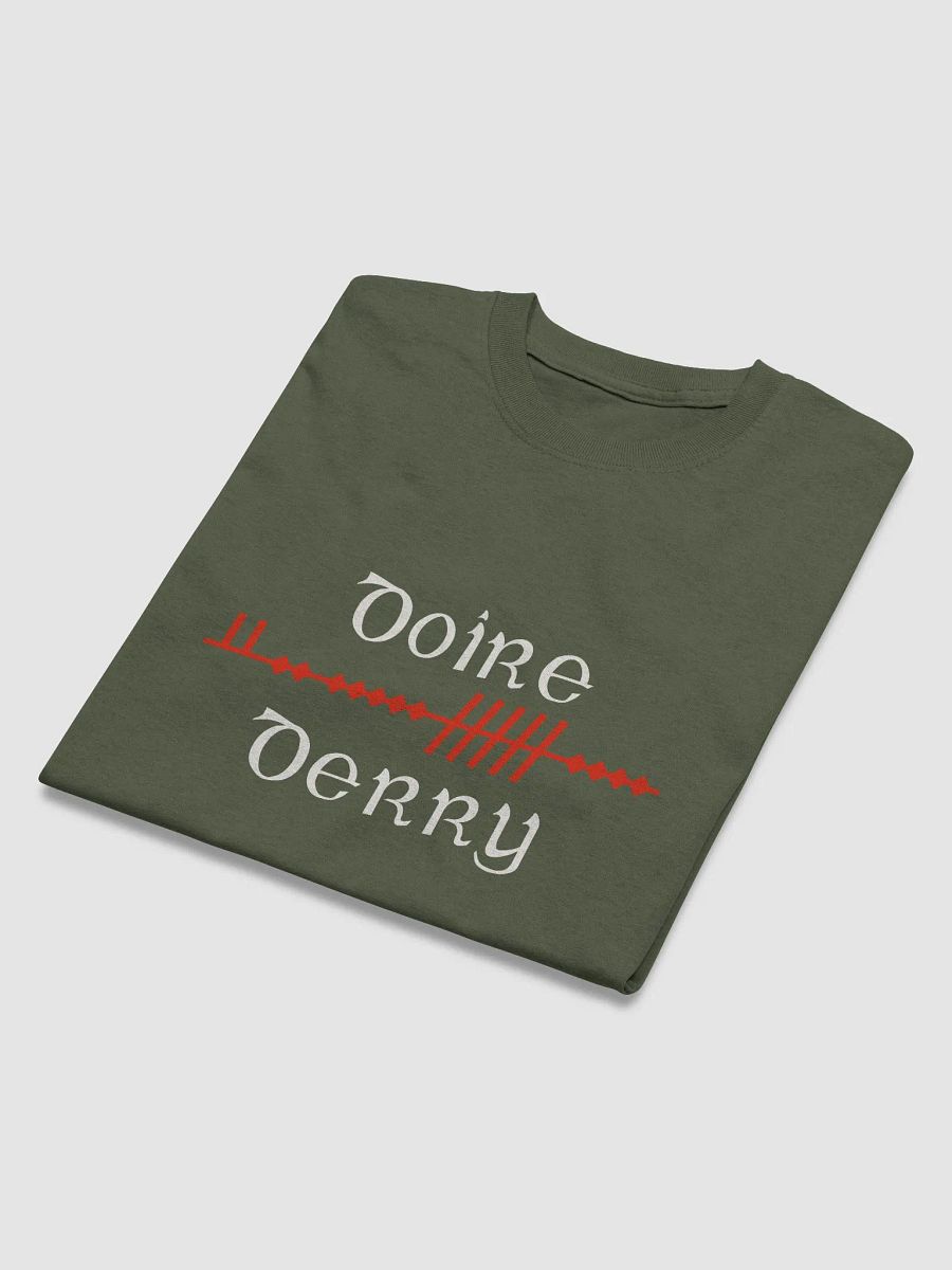 Derry/Doire Scholastic style Ogham printed t-shirt product image (40)