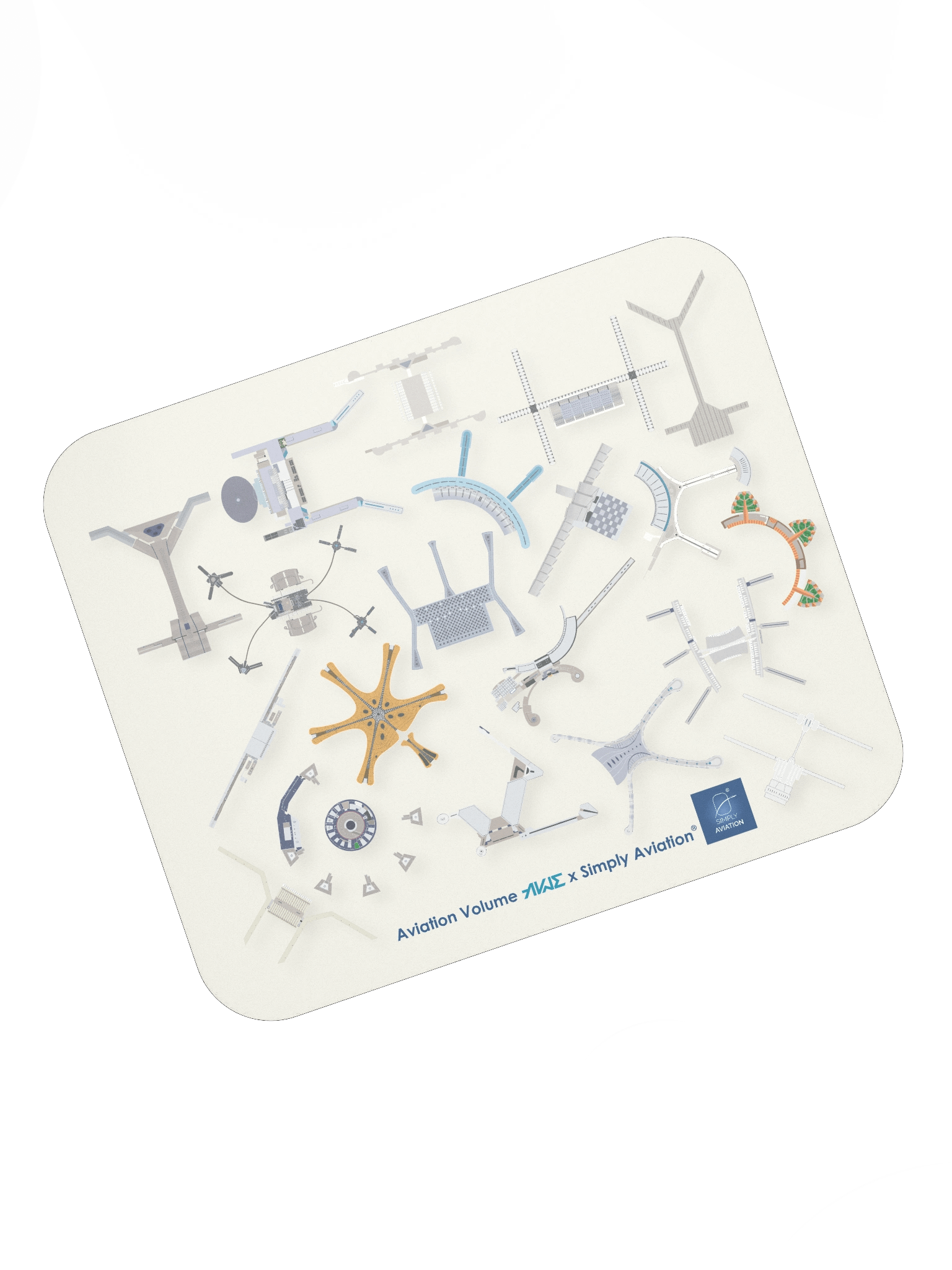 Airport Terminals - Mouse Pad Beige product image (7)