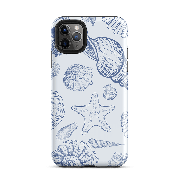Monochrome Seashells Tough Case for iPhone® product image (26)