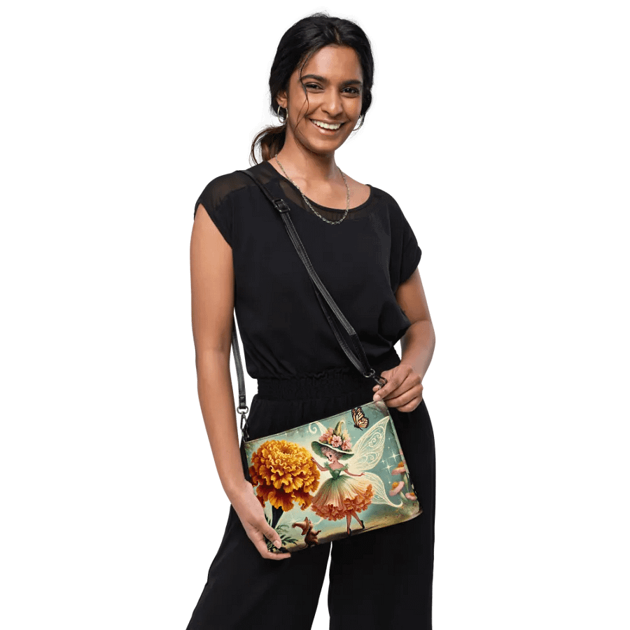 Marigold Fairy and Butterfly Crossbody Bag - Fairytale Purse product image (10)