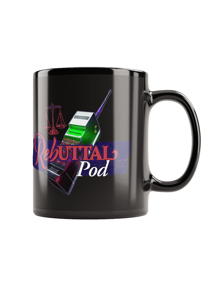 Rebuttal Podcast Black Glossy Mug product image (1)