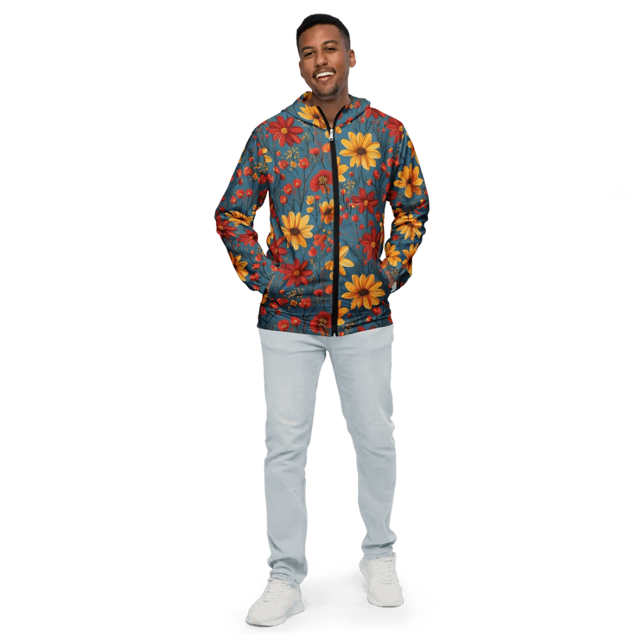 Carmine Breeze All-Over Windbreaker product image (12)