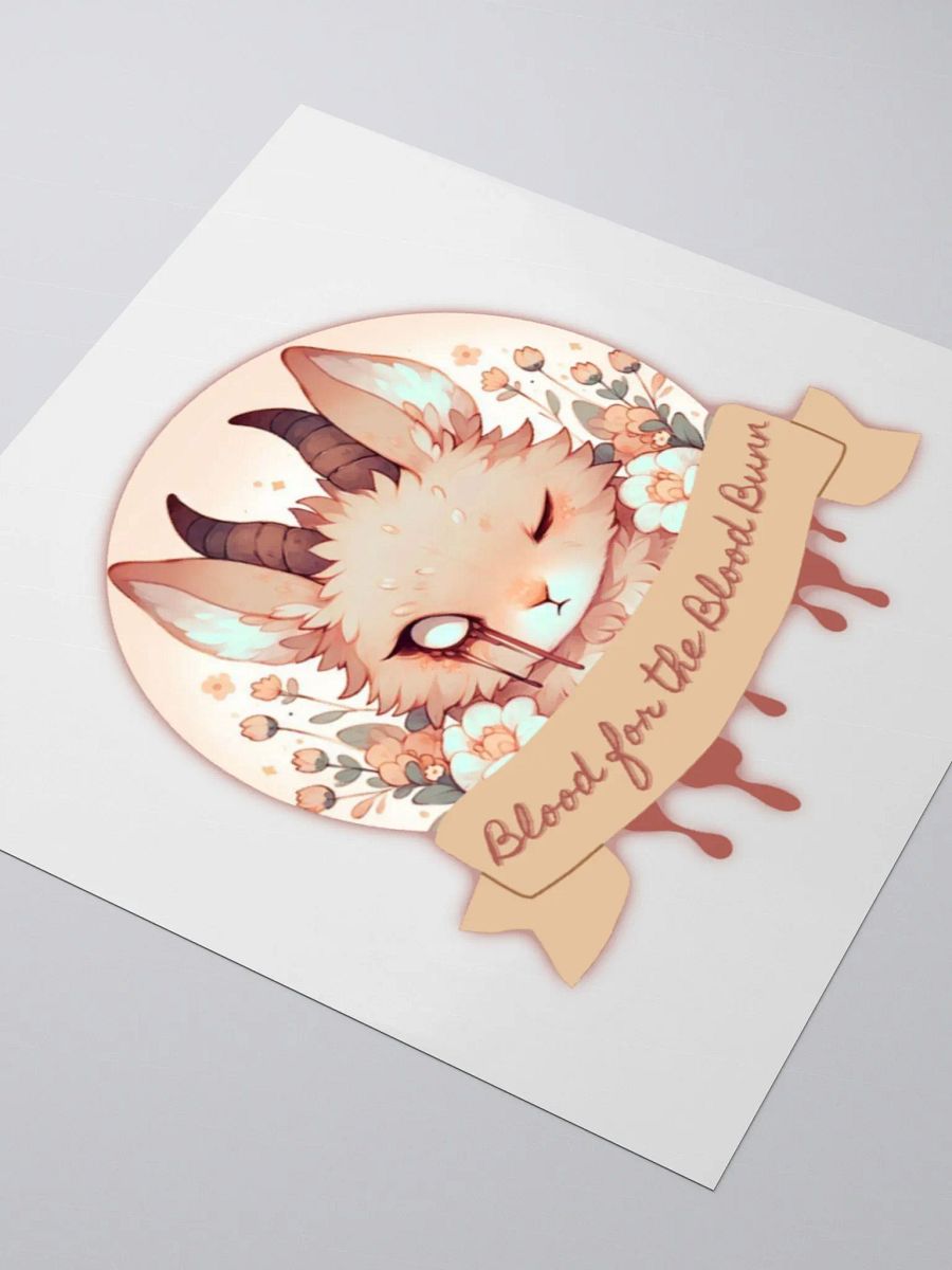 Blood for the blood bun sticker product image (6)